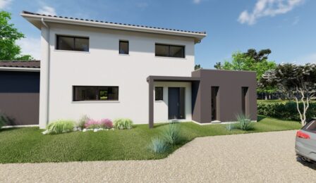 votre maison de 160m2 sur un terrain de 500m2 sur la commune de Le Taillan-Médoc au prix de 649000&euro; avec Alpha Constructions